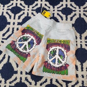 Tie dye china town market shorts